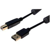 exertis Connect - USB-kabel - USB (M) naar USB type B (M) - USB 2.0 - 5 m - zwart