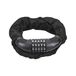 Amazonbasics Antivol de vélo avec chaîne et cadenas à combinaison à 5 chiffres, 97,2 cm, Lot de 1, Noir
