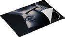 Chefcare Inductie Beschermer Vrouwen Billen - Erotiek - Zwart Wit - 75x50 cm - Inductie Mat