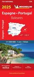 Carte Espagne, Portugal Carte Nationale 2025