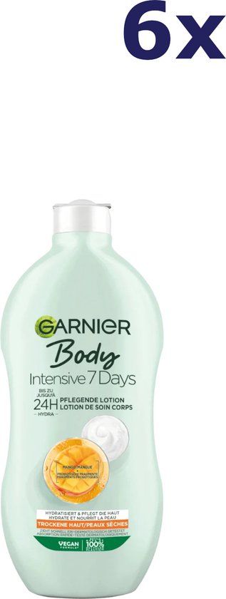 Garnier Body Lotion - Intense 7 Days Mango - 6 x 400ml