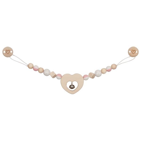 Goki 65218 - Babymobiel - Wit/Hout/Roze - Hout - Duitsland