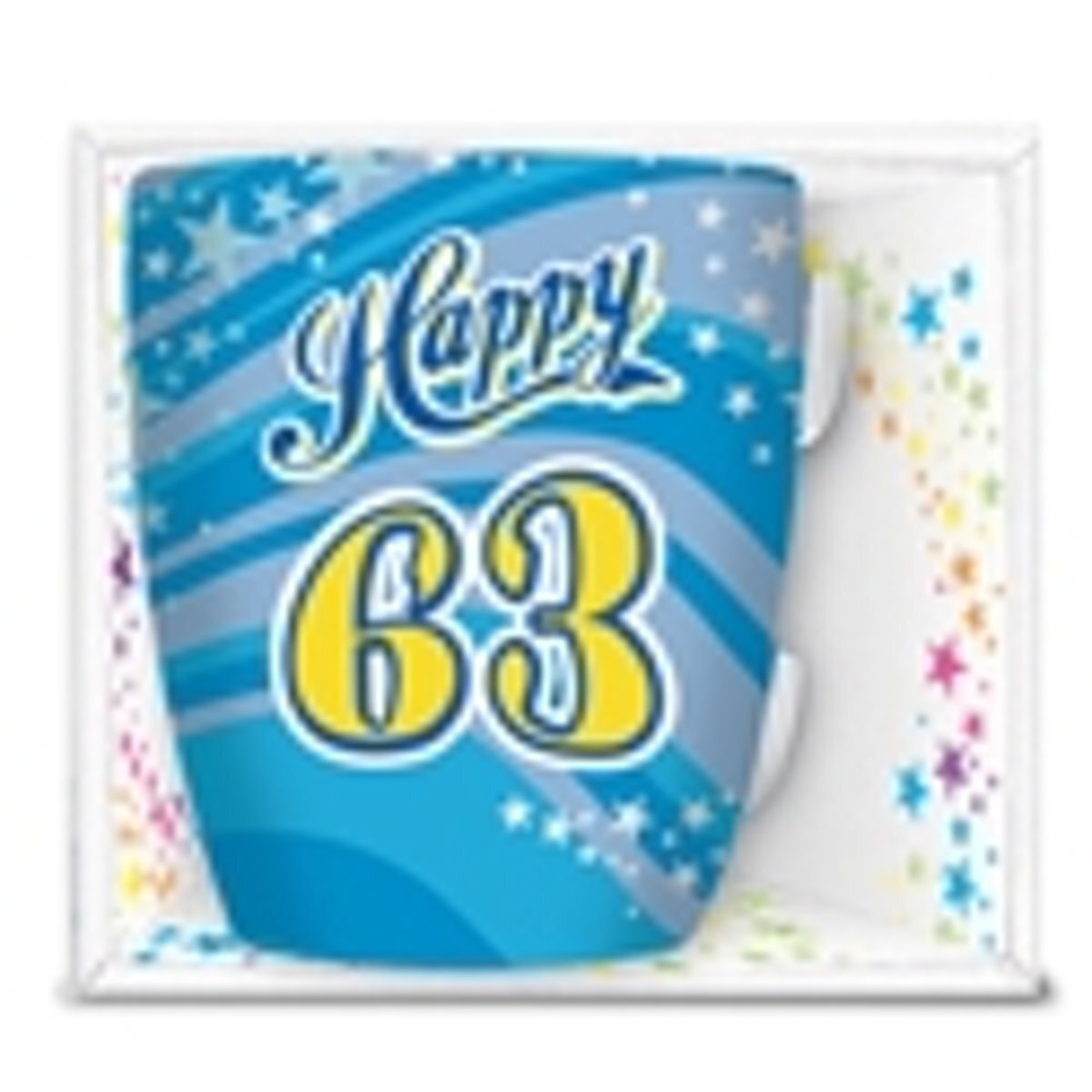 Miko Products mok Happy 63 jaar