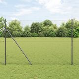 vidaXL Hexagon Hek 1,6 x 50 m PVC Grijs