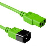 ACT Netsnoer C13 - C14 groen 5 m AK5431