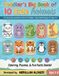 10 Cute Animals Coloring & Fact Book: Coloring Pages and Fun Facts for Toddlers and Kids Ages 2-8