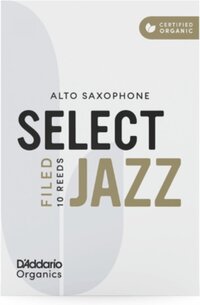 D'Addario Organic Select Jazz Filed Altsaxofoonriet - 3H - 10 stuks