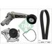 Schaeffler INA Pompe à eau+Jeu de courroie trapézoïdale à nervures pour PEUGEOT: 207, Partner, 208, 3008, 308, 5008, 508, 2008, RCZ (Ref: 529 0504 30)