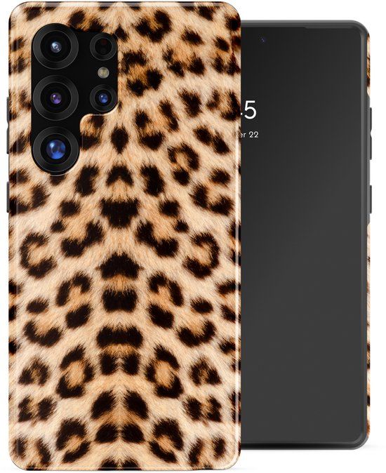 Selencia Hoesje - Geschikt voor Samsung Galaxy S25 Ultra - Backcover met Magnetische Ring - Wild Leo