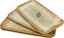 Equivera Assiettes à spaghetti - Assiettes creuses - Céramique - Marron - 4 personnes