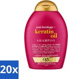 OGX Anti-Breakage Keratin Oil Shampoo - 385 ml - Lot économique - 20 pièces