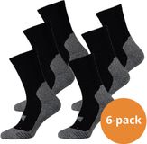 Xtreme Sockswear Hiking Sokken - 6 paar Hiking / Wandelsokken - Zwart - Maat 35/38