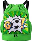 Unyqoos® Sac de natation imperméable pour enfants avec cordon de serrage et plusieurs compartiments pour le sport et les loisirs