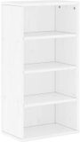 vidaXL Bijzetkast ODDA Wit, 40x24x79 cm, massief grenenhout
