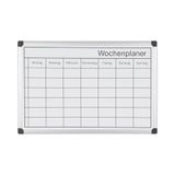 Bi-Office Maya Magnetische weekplanner, droog afwasbaar, inclusief marker en magneten, planningbord, 60 x 40 cm