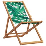 VidaXL 366566 Tuinstoel Terras Eucalyptus, Polyester Groen