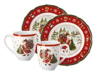 Hutschenreuther Happy Wintertime Multi-ornamentenset Rond Porselein Meerkleurig 1 stuk(s)