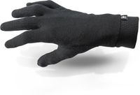 Halvarssons Wol Onderhandschoenen Zwart Maat XS