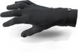 Halvarssons Wol Onderhandschoenen Zwart Maat XS
