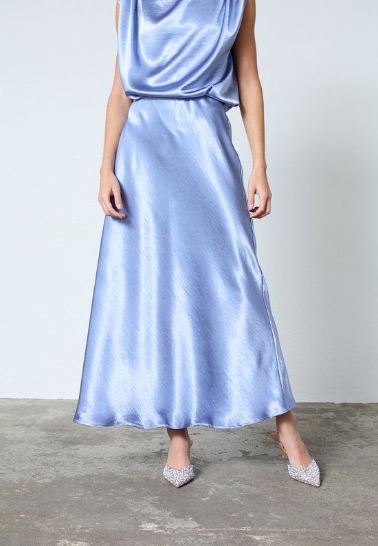 SISTERS POINT N.gewo-sk4 - Dames Rok - Mid blue - Maat M