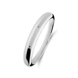 Lucardi Dames Zilveren ring voor dames - Ring - 925 Zilver - Zilverkleurig - 18.50 / 58 mm