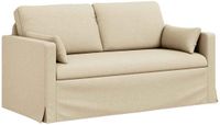vidaXL Bank Crème Stof 158 x 78 x 80 cm