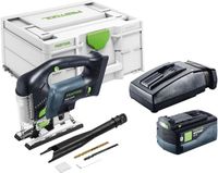 Festool PSBC 420-Basic accu pendelzaag 18 V 120 mm borstelloos + 1x accu 5,0 Ah + oplader + Systainer