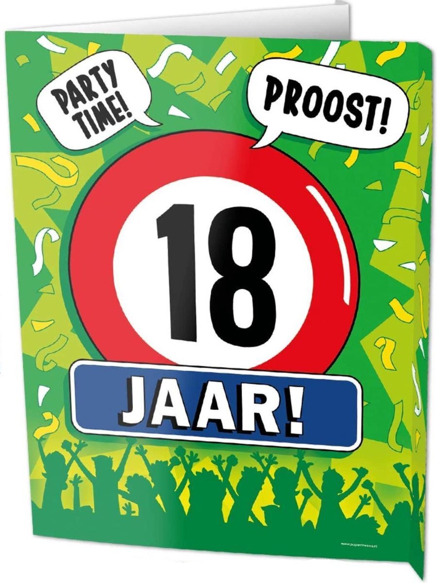 - Uithangbord - Window signs - 18 jaar