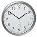 TFA Dostmann Aluminium radiografische wandklok met stil sweep-uurwerk Cat.-nr. 60.3527.55