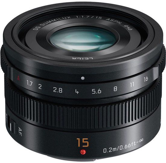 Panasonic Leica DG Summilux 15mm f/1.7 Objektiv Schwarz