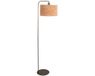 Steinhauer Vloerlamp Stang 4799BR - Bronskleurig met beige kurkstructuur kap, 152 cm hoog, kantelbaar