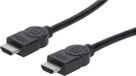 Manhattan HDMI-kabel Ethernet A - A St/St 2.00m ARC 28 AWG Zwart