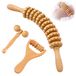 Merkloos Set van 3 Houten Massage Rollers voor Ontspanning
