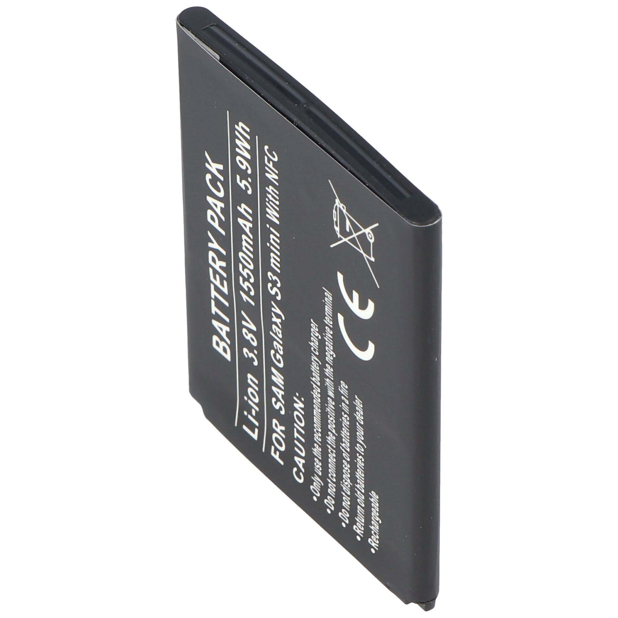 ACCUCELL Accu geschikt voor Samsung mobiele telefoon Galaxy S III Mini, GT-I8190, EB-L1M7FLU met NFC