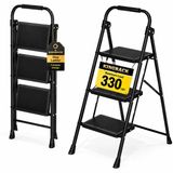 OEM Drietraps opstapladder, inklapbaar, antislip, geschikt tot 151 kg