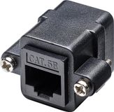 Goobay Cat5e UTP Inbouw adapter Zwart
