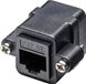 Goobay Cat5e UTP Inbouw adapter Zwart