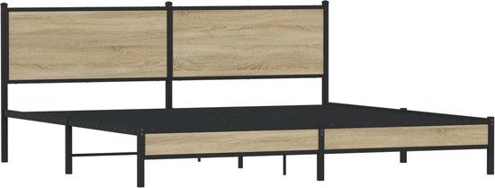 vidaXL Bedframe Sonoma Eiken 200x200 cm
