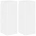 vidaXL TV-wandkast, 2 stuks, wit, glanzend, bewerkt hout