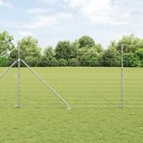 vidaXL - Gelast Draadhek met Spikes - 50 x 1,5 m - Gegalvaniseerd Staal Mesh