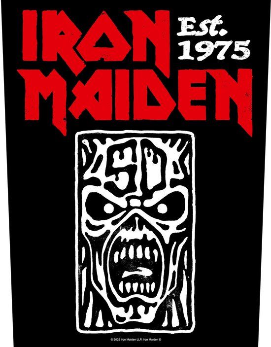 Iron Maiden Est. 1975 Unisex Embleem - meerkleurig - Standard
