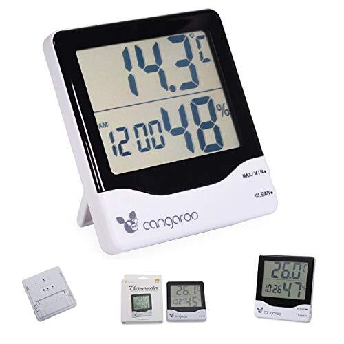 Cangaroo Thermometer 3-in-1, hygrometer, thermometer, digitale klok met wekker.