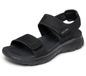 Skechers Summits Cute Mark damessandalen met plateauzool, Zwart, 38.5 EU