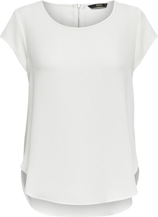 ONLY ONLVIC S/S SOLID TOP WVN Dames T-Shirt - Maat 44