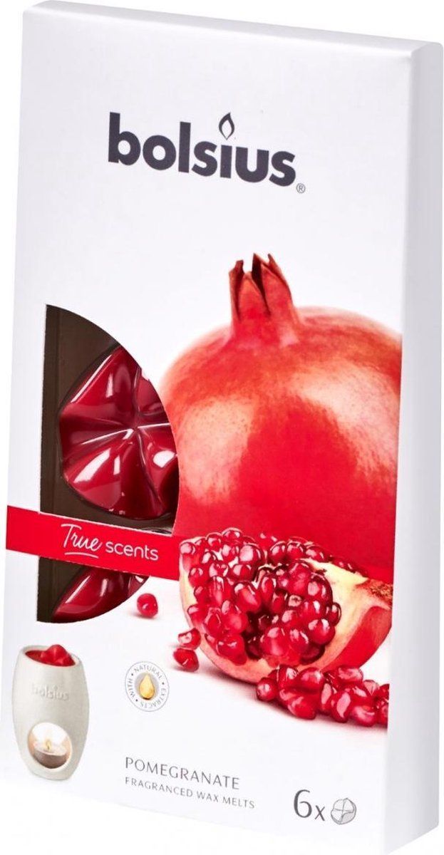 Bolsius True Scents Wax Melts - Pomegranate - 6 stuks