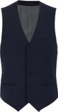 WE Fashion Heren Premium Slim fit gilet van wolmix