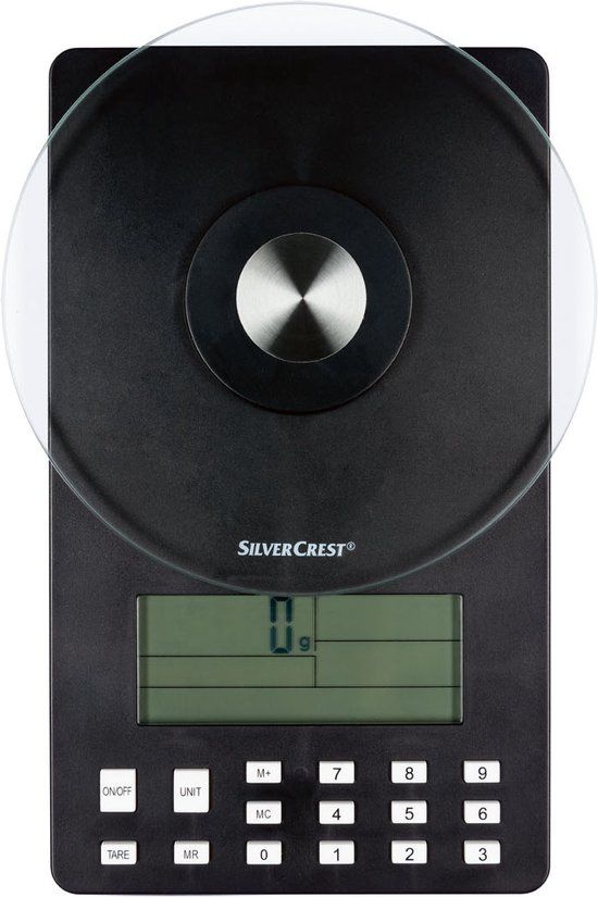 Silvercrest Kitchen Tools SILVERCREST Weegschaal met voedingswaardeanalyse - Zwart