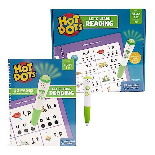 Learning Resources Hot Dots Leren lezen Groep 3 - Activiteitenboek en interactieve pen