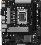 ASRock H810M-X Intel Core Ultra (Serie 2) LGA1851 DDR5 tot 6400 MHz M.2 Sleutel E voor WiFi 128 GB SATA3 6.0 Gb/s Micro ATX Moederbord PCIe 4.0 H810 2.5G LAN USB3.2