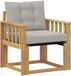 vidaXL Buitensofa Massief Acaciahout en Textilene Blanc